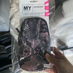 New MYTAGALONGS Pink Snake Print Armband